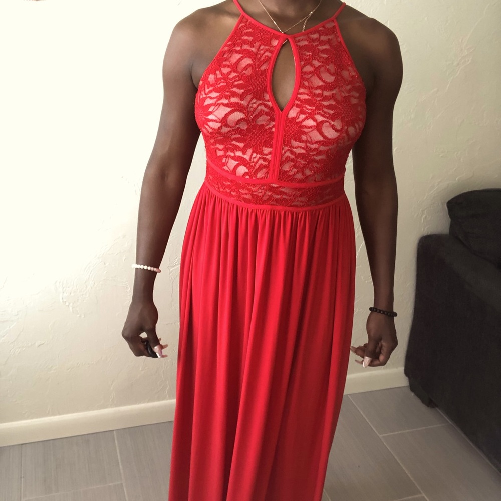 Red Form Gown